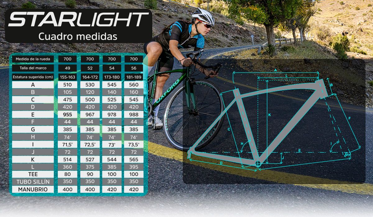 Bicicleta Ruta Oxford Starlight 5 Aro 700 Verde