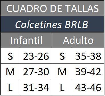 BRBL Calcetines Técnicos Ligeros para Mujer DX+SX Negro