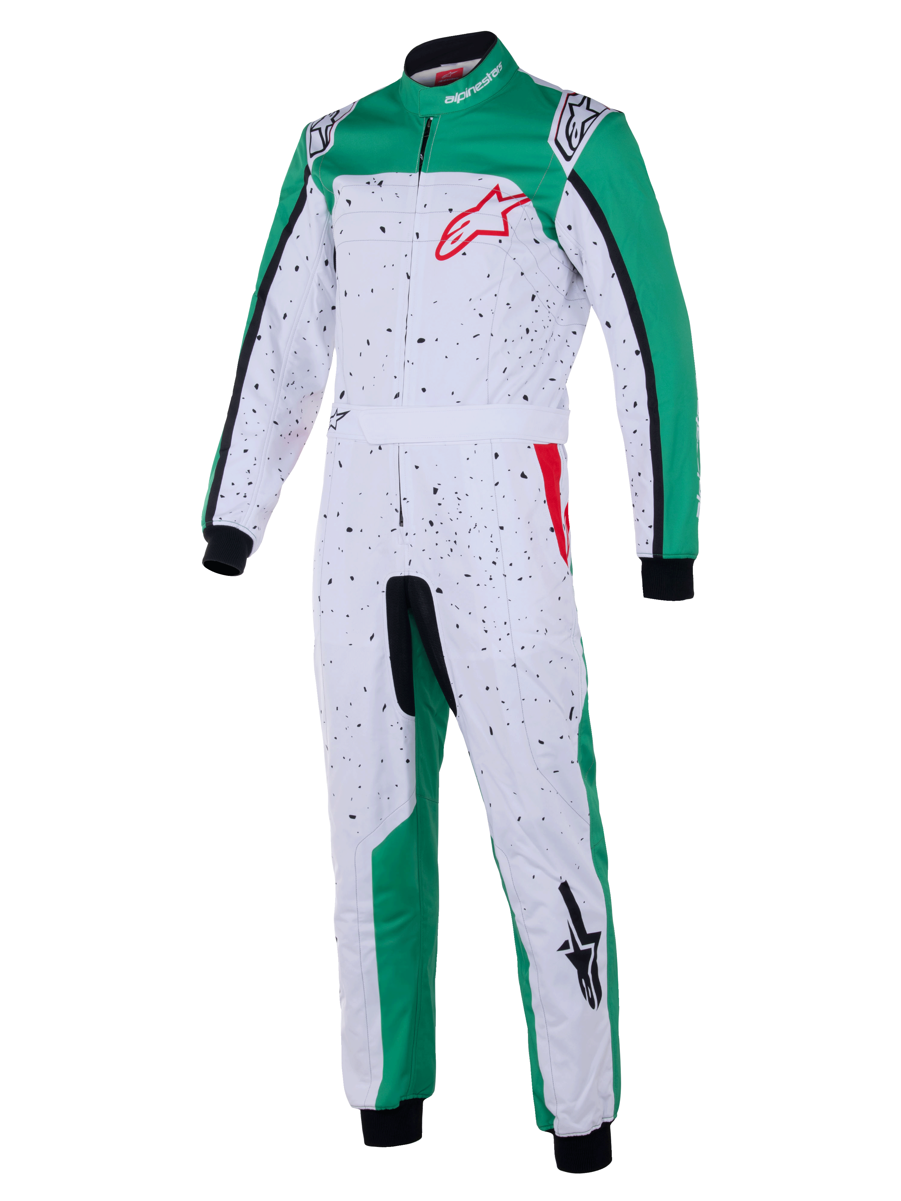 Buzo Karting niño Alpinestars Kmx-9 V3 Graphic 6 - Blanco/Verde/Rojo 140
