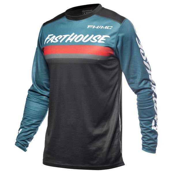 Jersey Niño Fasthouse Carbon Force Azul