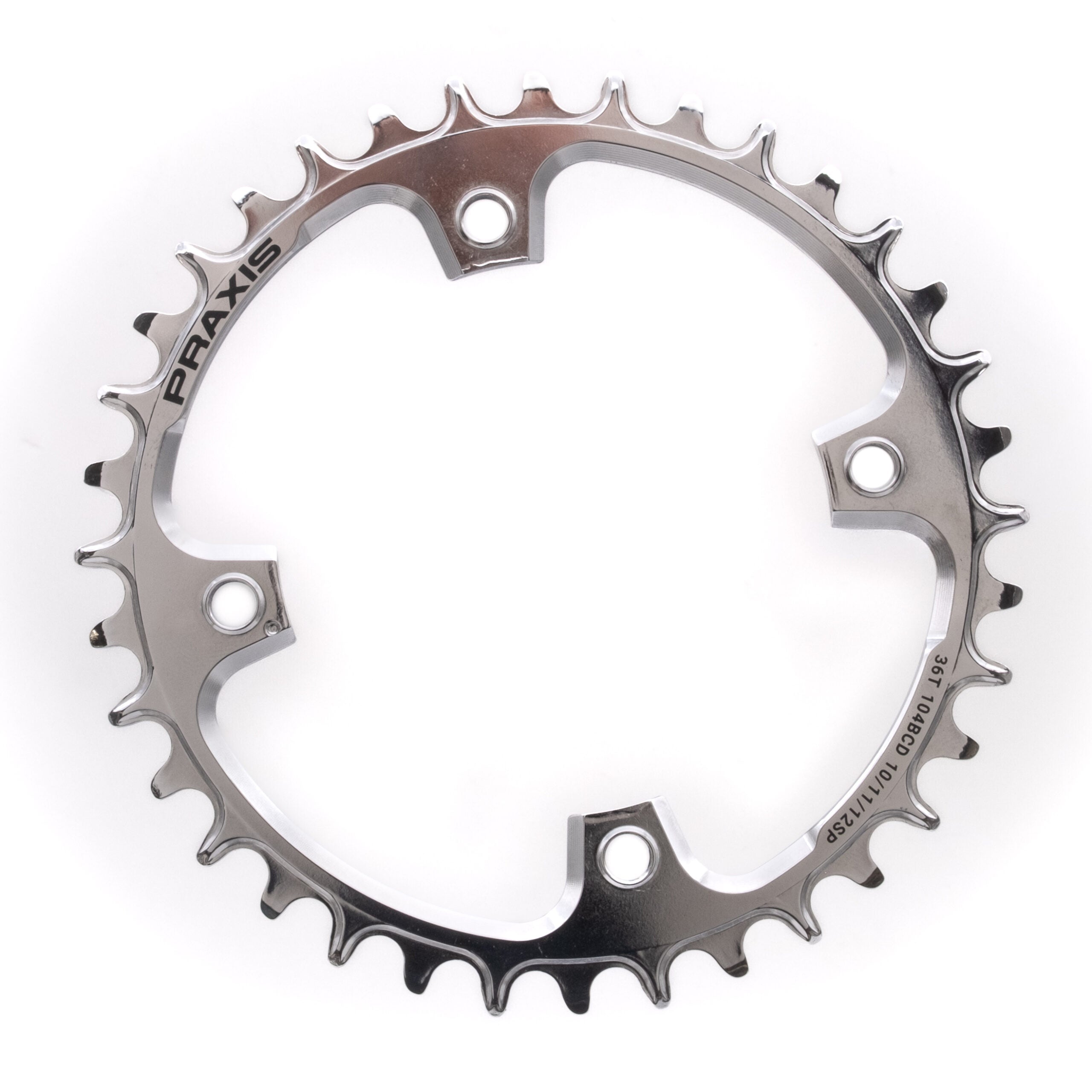 CORONA PRAXIS STEEL 34T 104BCD E-RING NARROW WIDE 1X SILVER PVD COATING