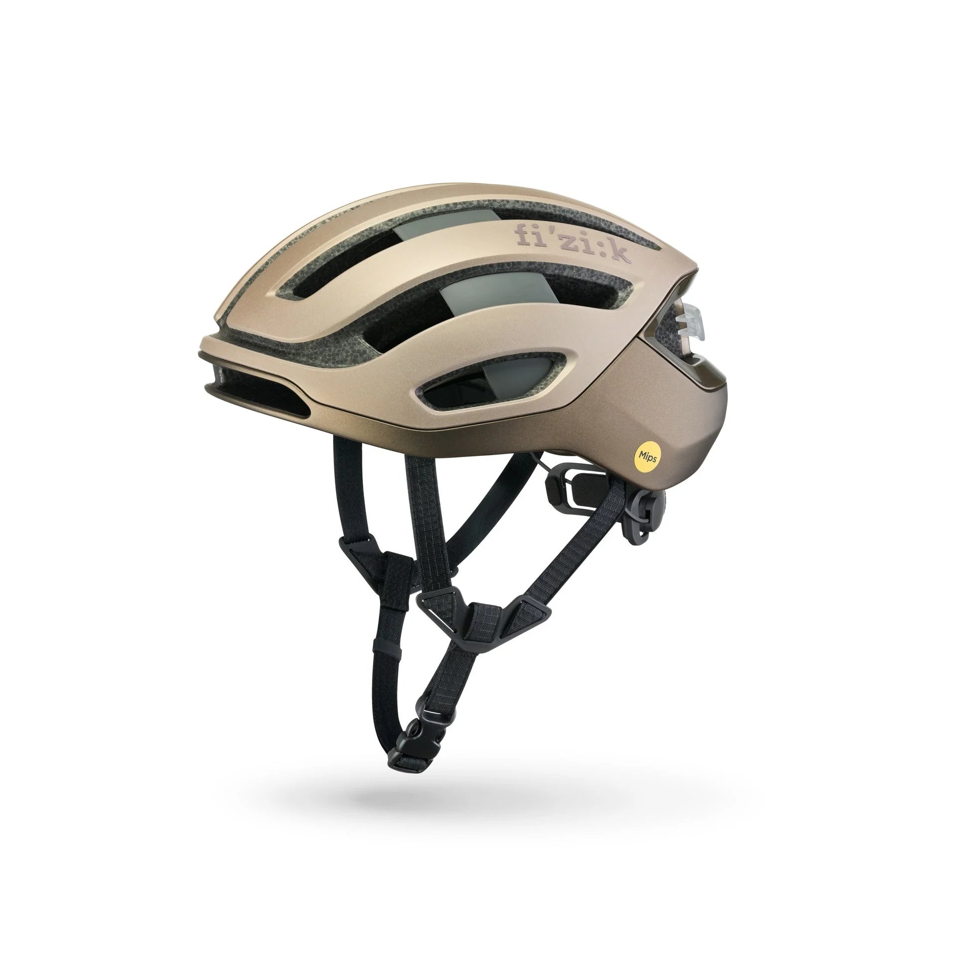 Casco Fizik Kudo + Luz Bronce
