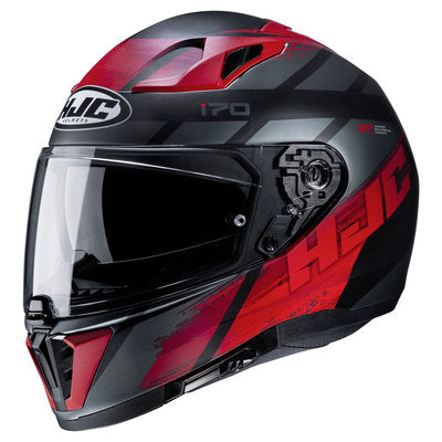 HJC Casco i70 Reden Negro/Rojo