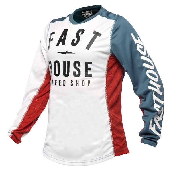 Jersey Mujer Fasthouse Grindhouse Anthem Blanco Azul
