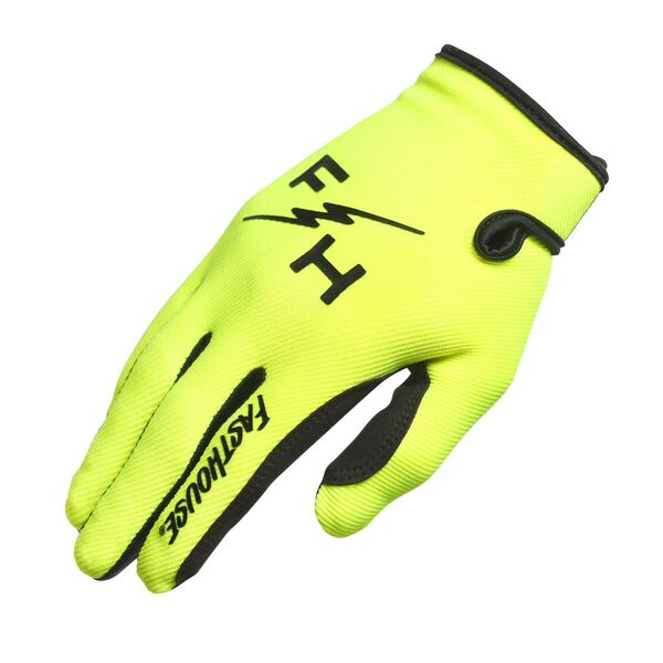 Guantes Niño Fasthouse Carbon Eternal Amarillo