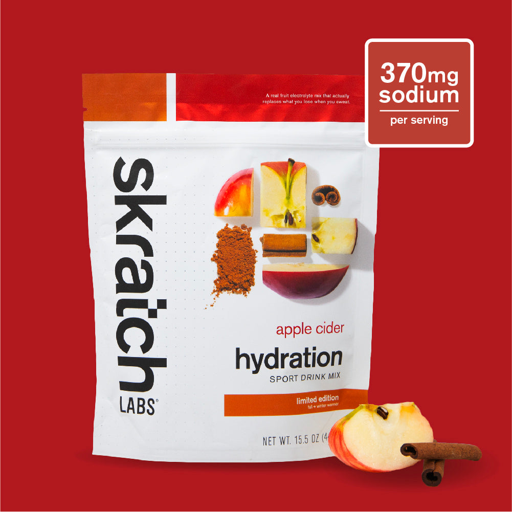 Skratch Labs Hydration Sport Drink Mix Sidra de Manzana – Bolsa 440 g (20 porciones)