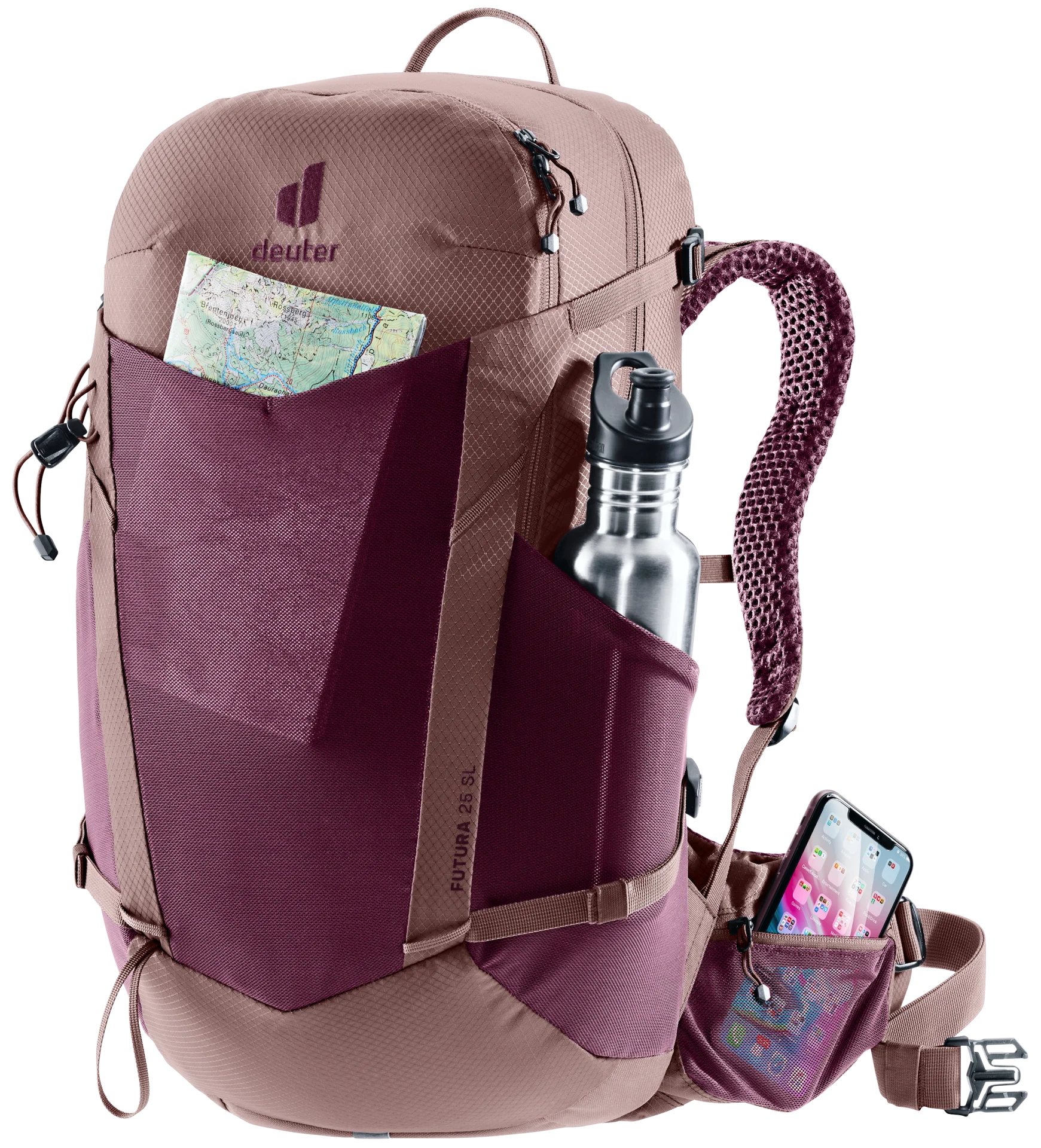 Deuter Mochila Futura 25 SL cassis-ashrose