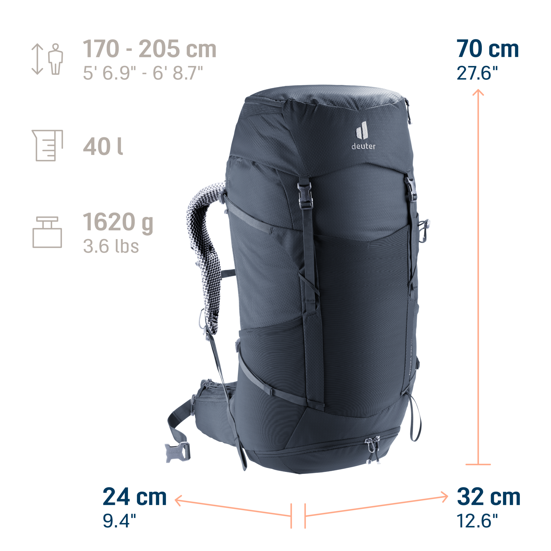 Deuter Mochila Futura Pro 40 black