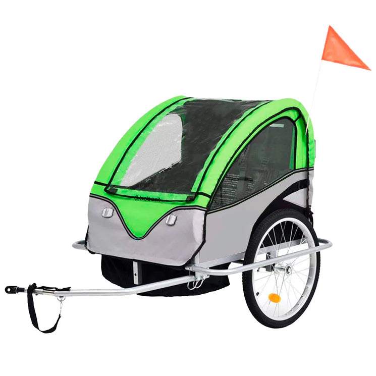 Carro Arrastre Trailer para Bicicletas 2 Niños BeRide