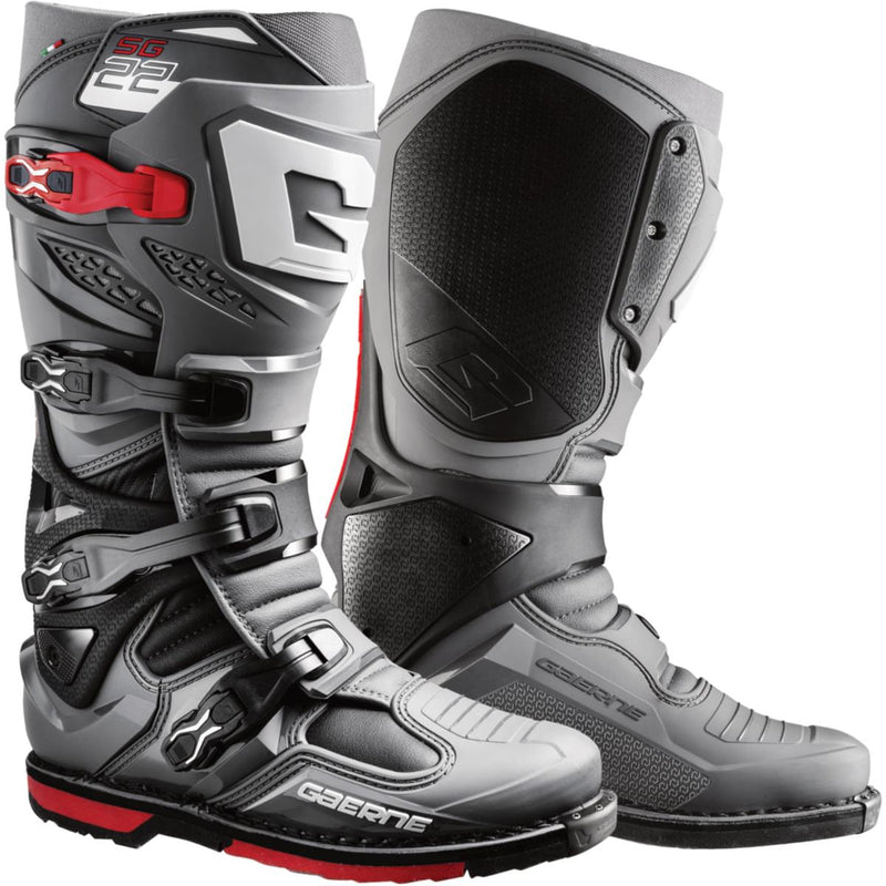 Gaerne Botas Motocross / Enduro SG22 Anthracite Red - Rideshop