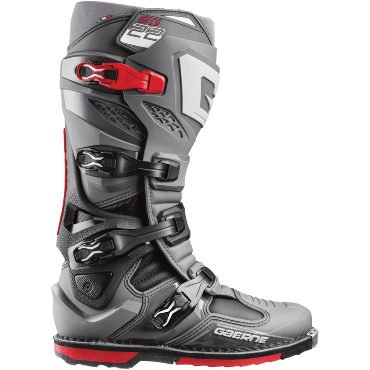 Gaerne Botas Motocross / Enduro SG22 Anthracite Red - Rideshop