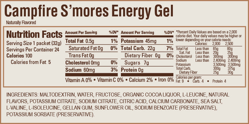 GU Energy Gel, Campfire S'Mores - Rideshop