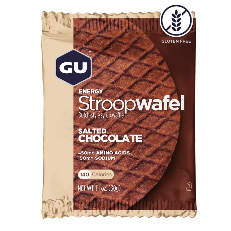 GU Energy Box Energy Stroopwafel, Salted Chocolate (GF)