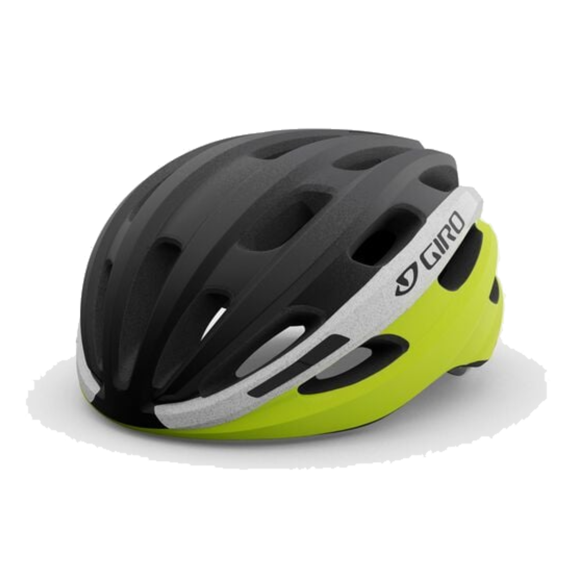 CASCO GIRO ISODE MAT BLK FD/HI YELLOW