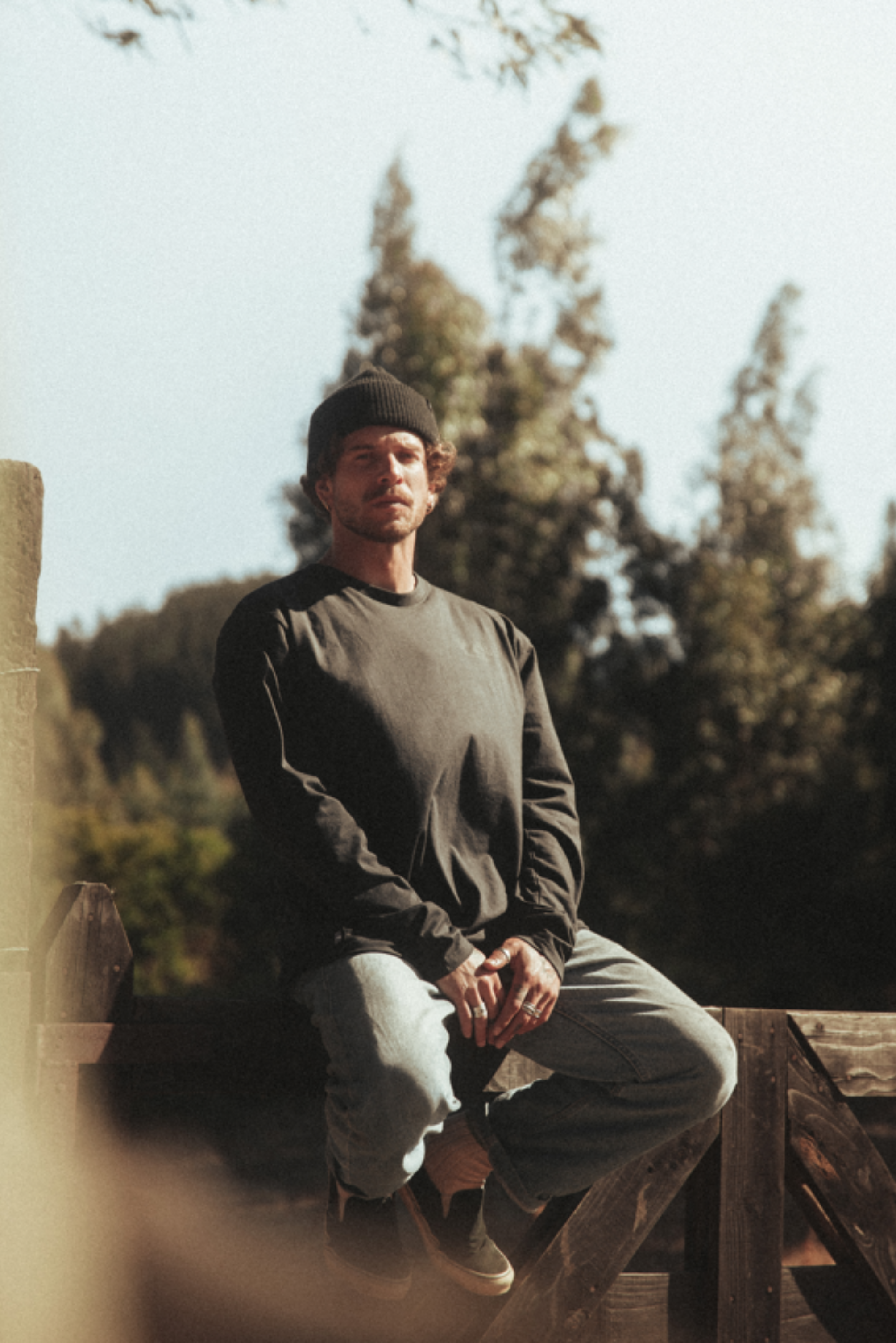 Polera Manga Larga Hombre Negra Shop Local