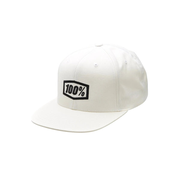 100% Gorro Jockey Icon Snapback White