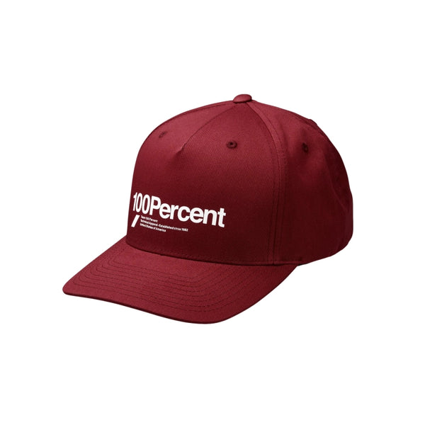 100% Gorro Jockey Manifesto Snapback Deep Wine