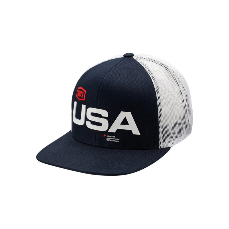 100% Gorro Jockey Mxon Usa Trucker Navy - Rideshop