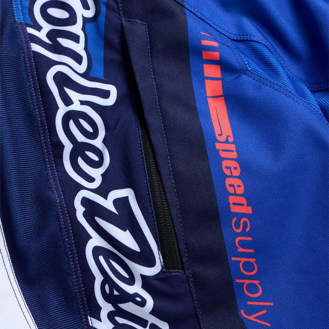Troy Lee Designs Pantalones de Moto GP PRO Frames Azul/Blanco