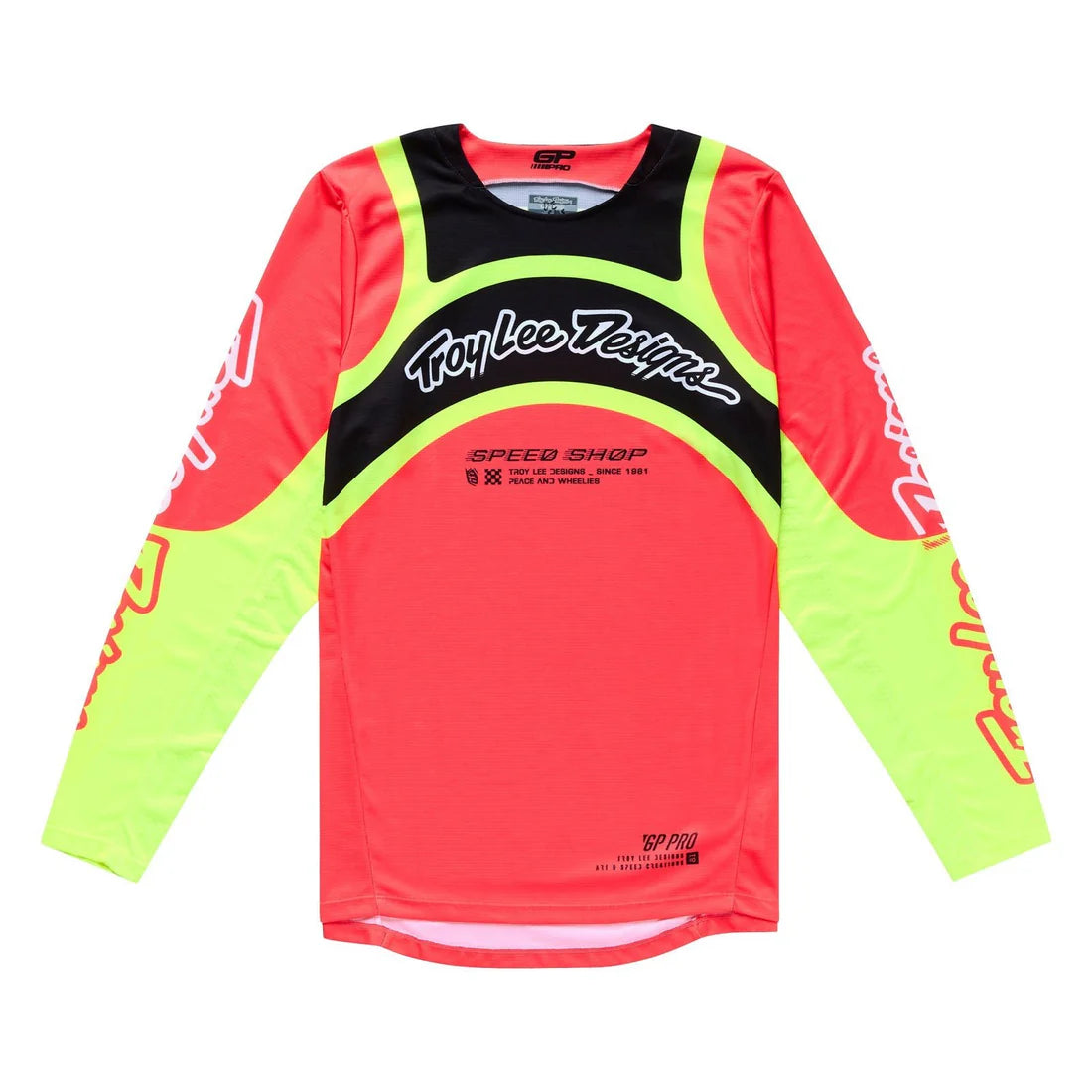 Troy Lee Designs Polera de Moto GP Pro Swerve Rojo/Amarillo