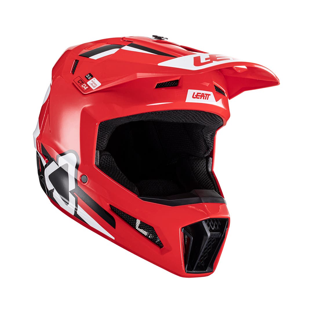 Leatt Casco Moto 3.5 Niño V24 Red - Rideshop