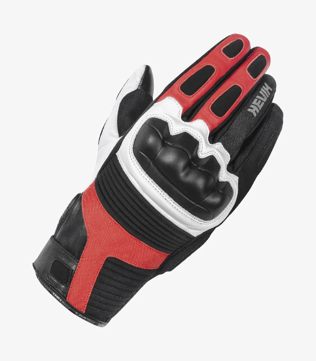 Guante de Moto Hevik Abrego Man Negro/Rojo