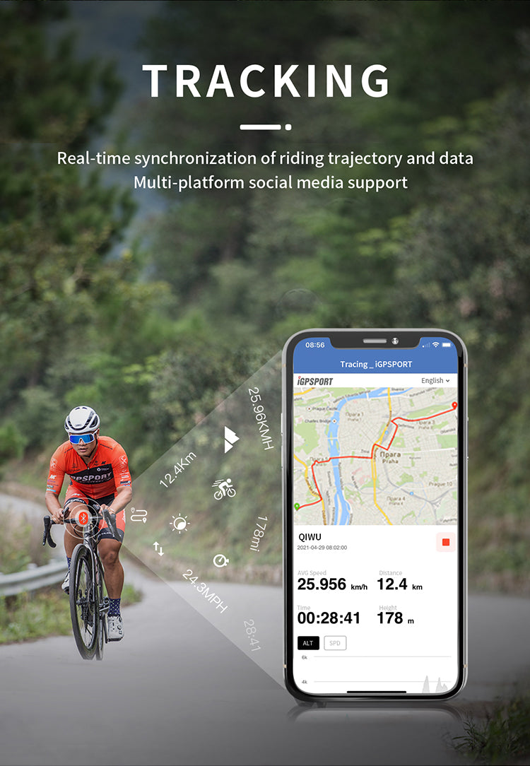 Ciclocomputador GPS iGPSPORT iGS320
