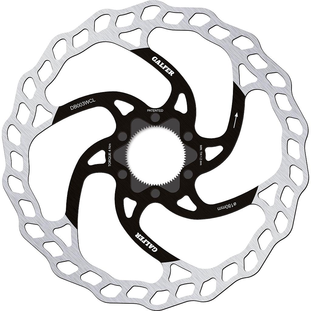 Galfer Rotor Disc Wave Centerlock 180mm - Rideshop