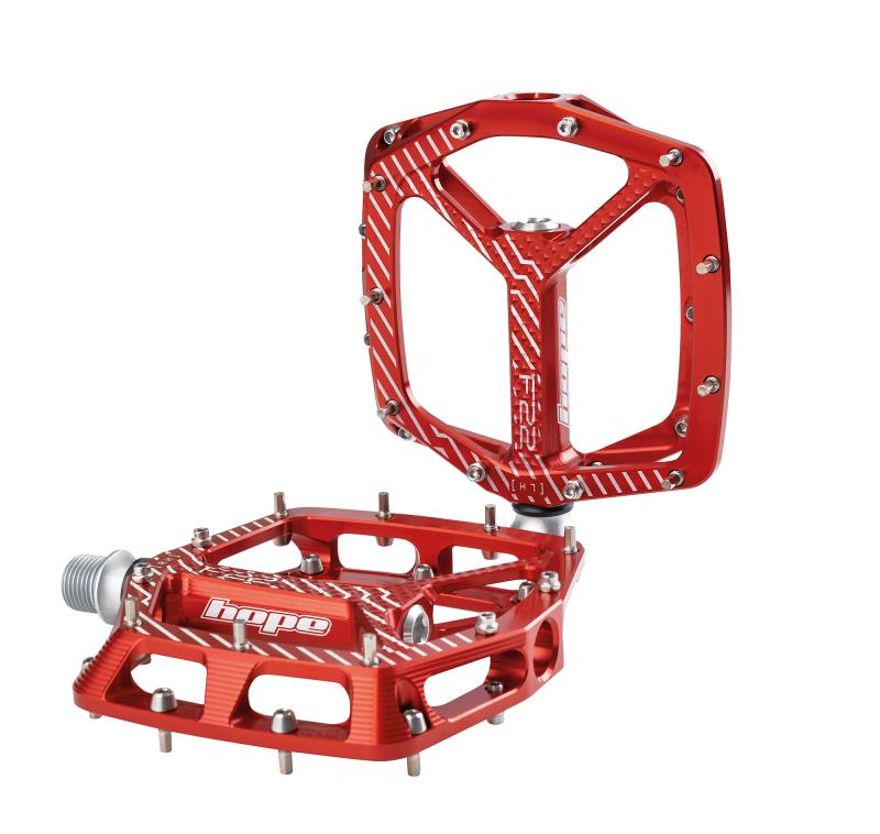 Hope Pedales F22 (Rojo) - Rideshop