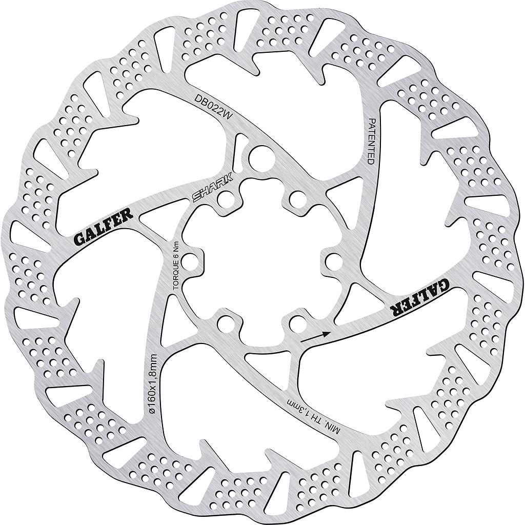 Galfer Rotor Disc Shark 160mm - Rideshop