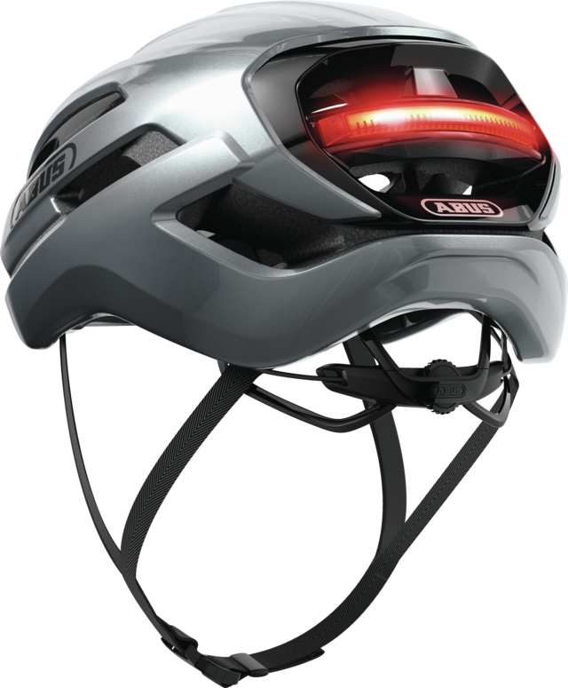 Casco Bicicleta Abus Taipan LED Plata Grafito