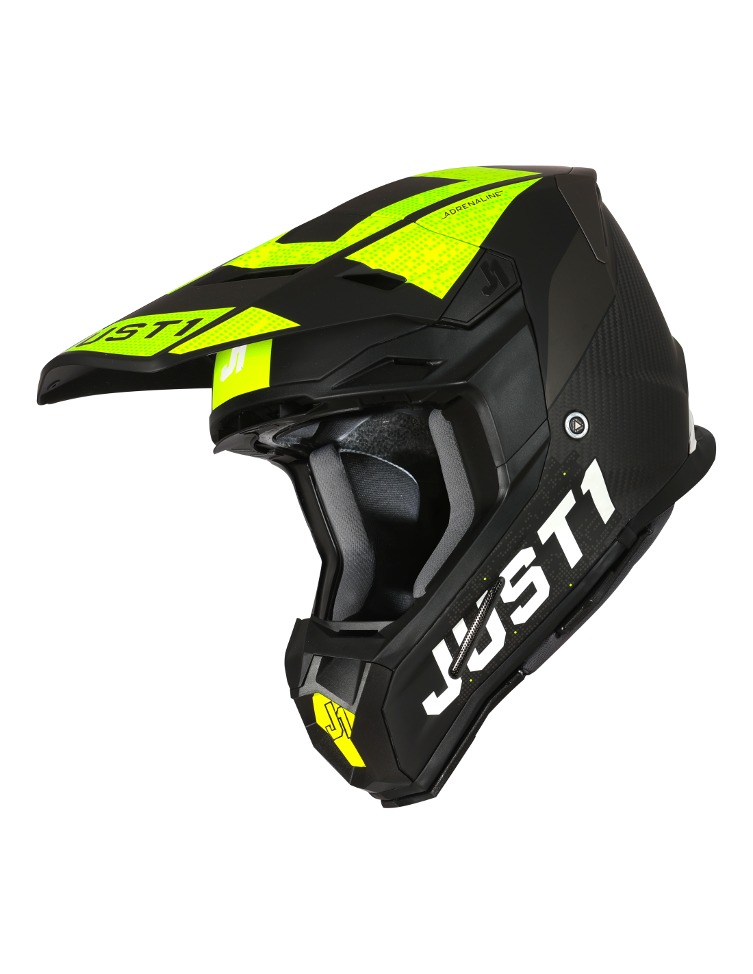 Just1 Casco Moto J22 Adrenaline Fluo Yellow Carbon - Rideshop