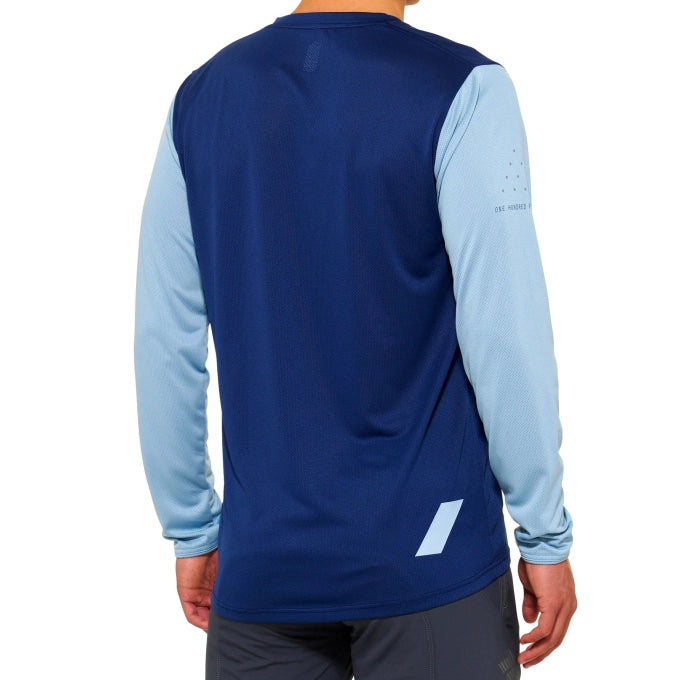 100% Polera Ridecamp Long Sleeve Navy/Slate - Rideshop