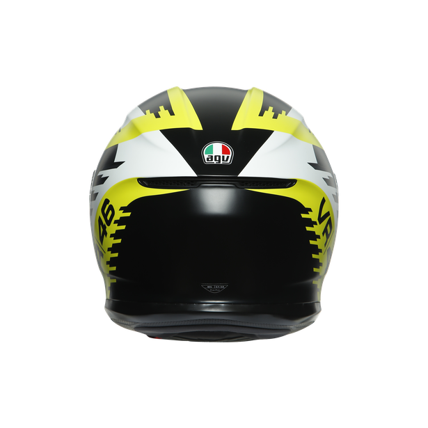 AGV Casco Moto K6 Rapid 46 Negro Matte/Blanco/Amarillo Fluor - Rideshop