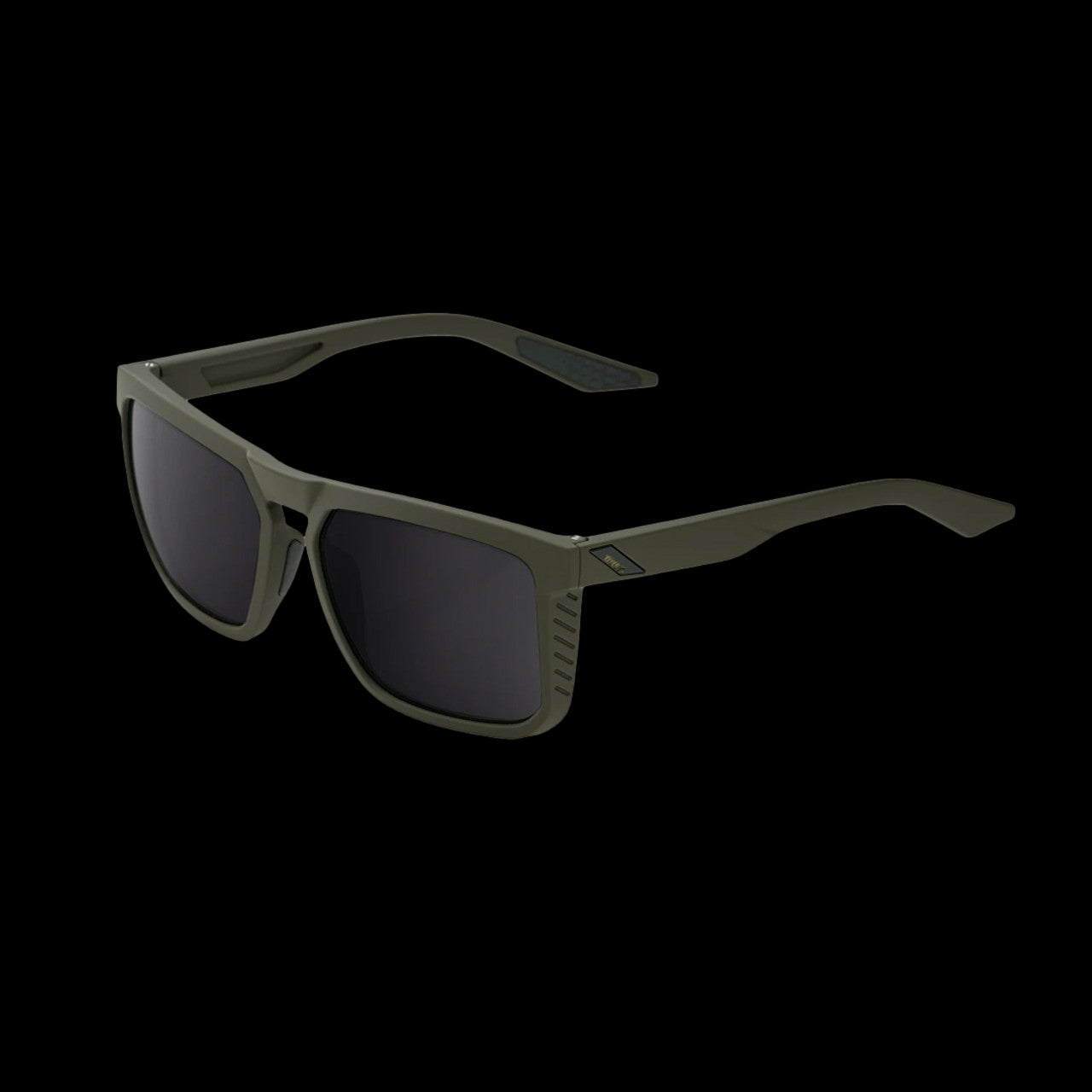 Lentes Ciclismo 100% Renshaw Soft Tact Army Green - Black Mirror Lens