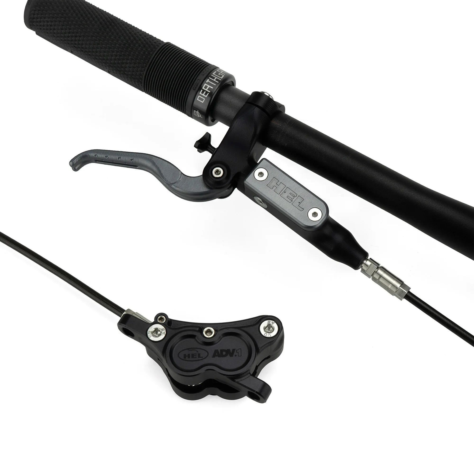 Set Frenos Hel Advocate Stealth Black & Vapour Grey