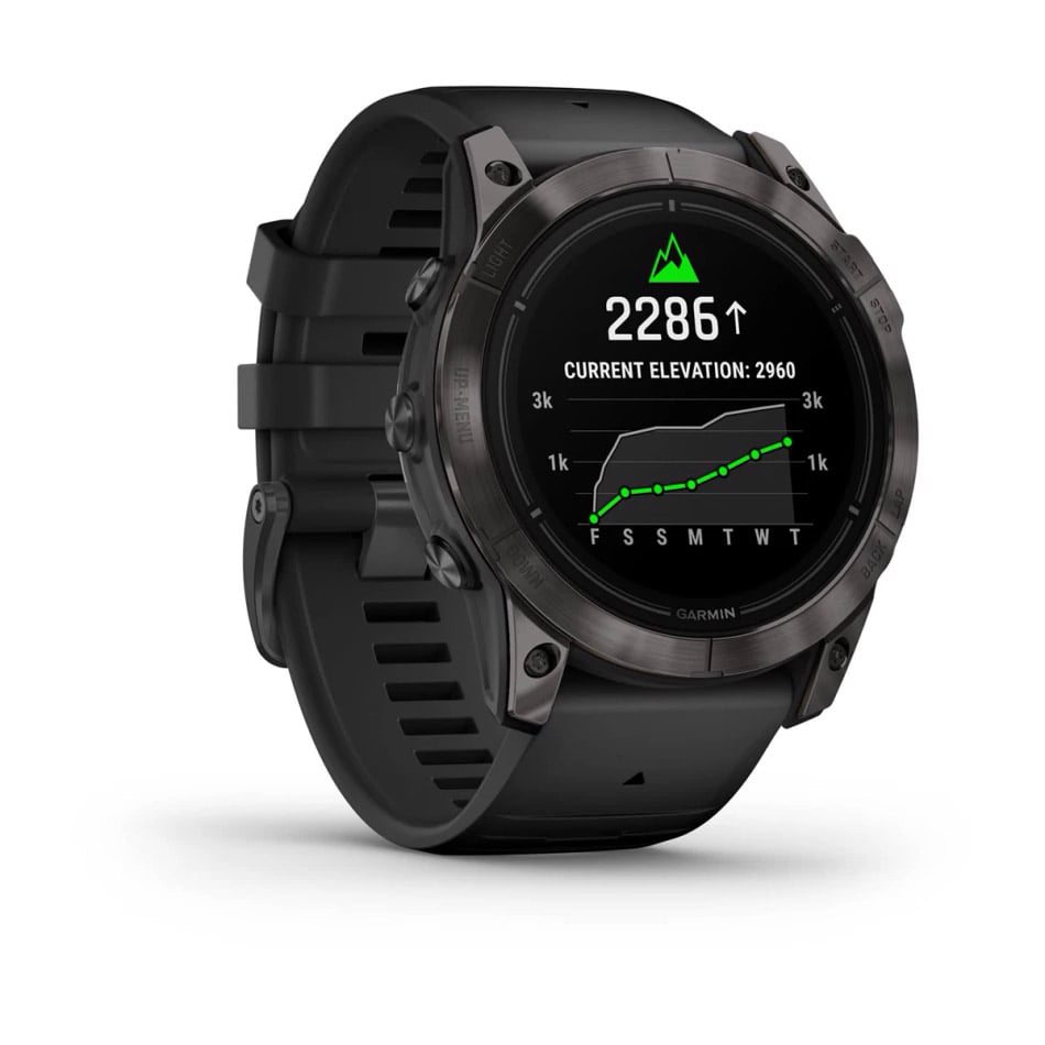 Garmin Epix™ Pro (Gen 2) – Sapphire | 51 mm Carbon Gray DLC Titanium with Black Band - Rideshop