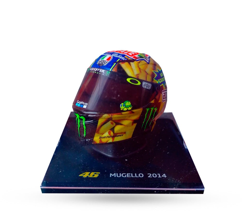Casco de colección 1:5 Valentino Rossi Mugello 2014 | VR46