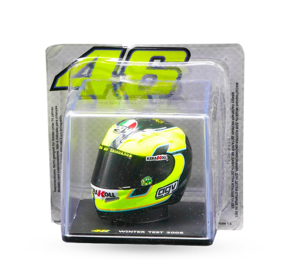 Casco de colección 1:5 Valentino Rossi Winter Test 2006 | VR46
