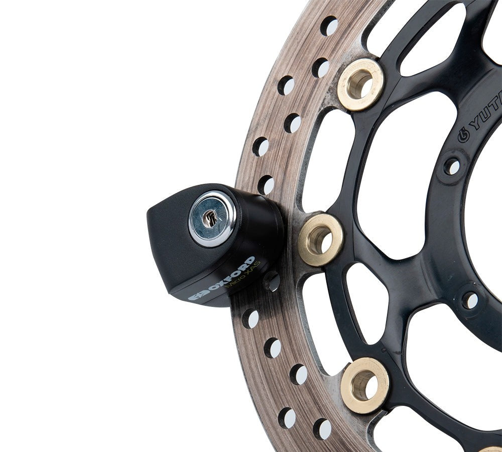 Candado de disco con alarma Micro XA5 Black | OXFORD