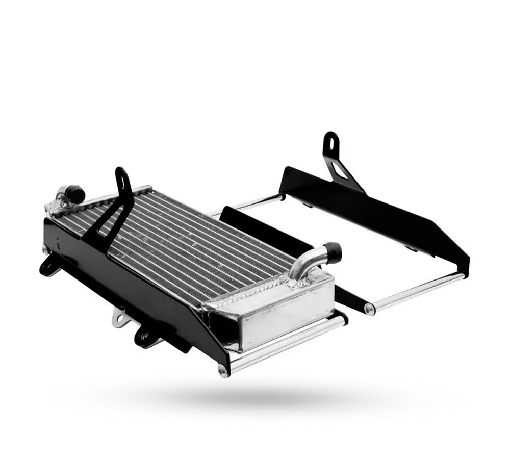 Protector de radiador de aluminio negro (frontal y trasero) para GasGas, Husqvarna, KTM | CrossPro