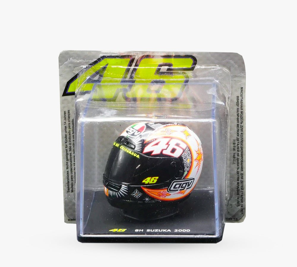 Casco de colecciÃ³n 1:5 Valentino Rossi 8H Suzuka 2000 | VR46