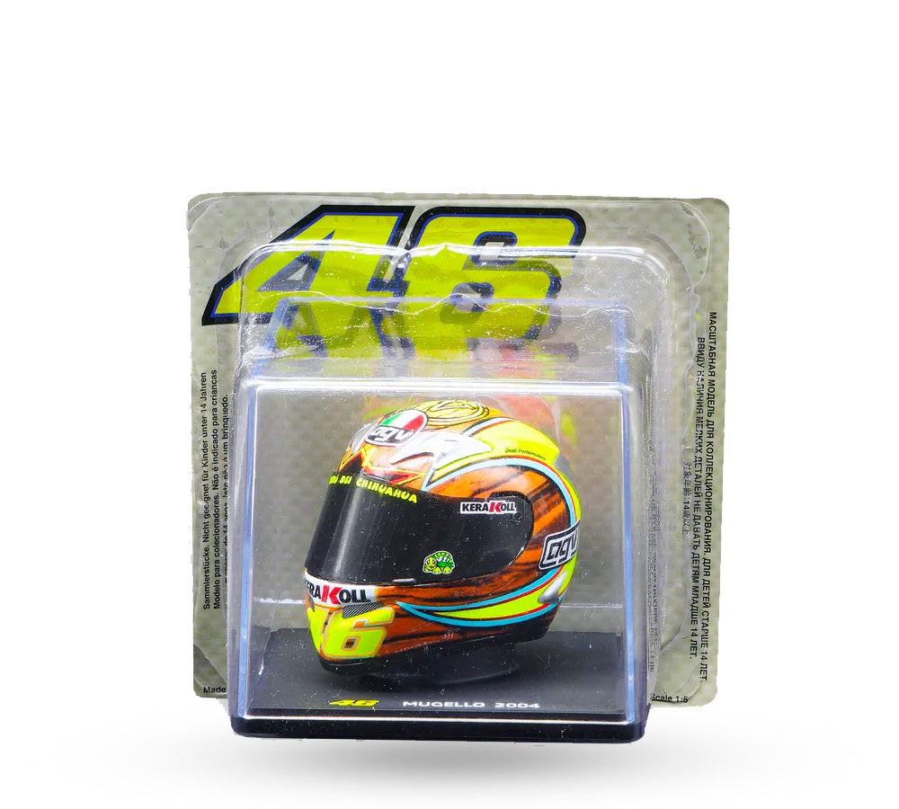 Casco de colecciÃ³n 1:5 Valentino Rossi Muguello 2004 | VR46