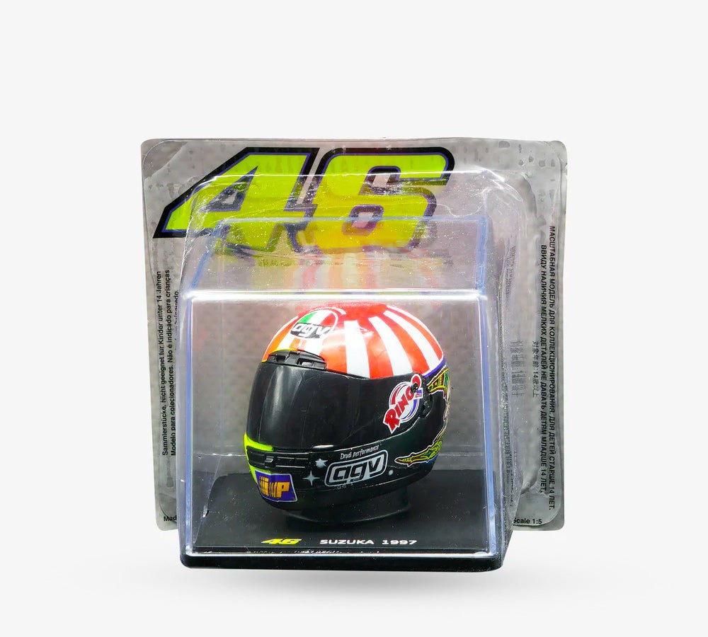 Casco de colecciÃ³n 1:5 Valentino Rossi GP Suzuka 1997 | VR46