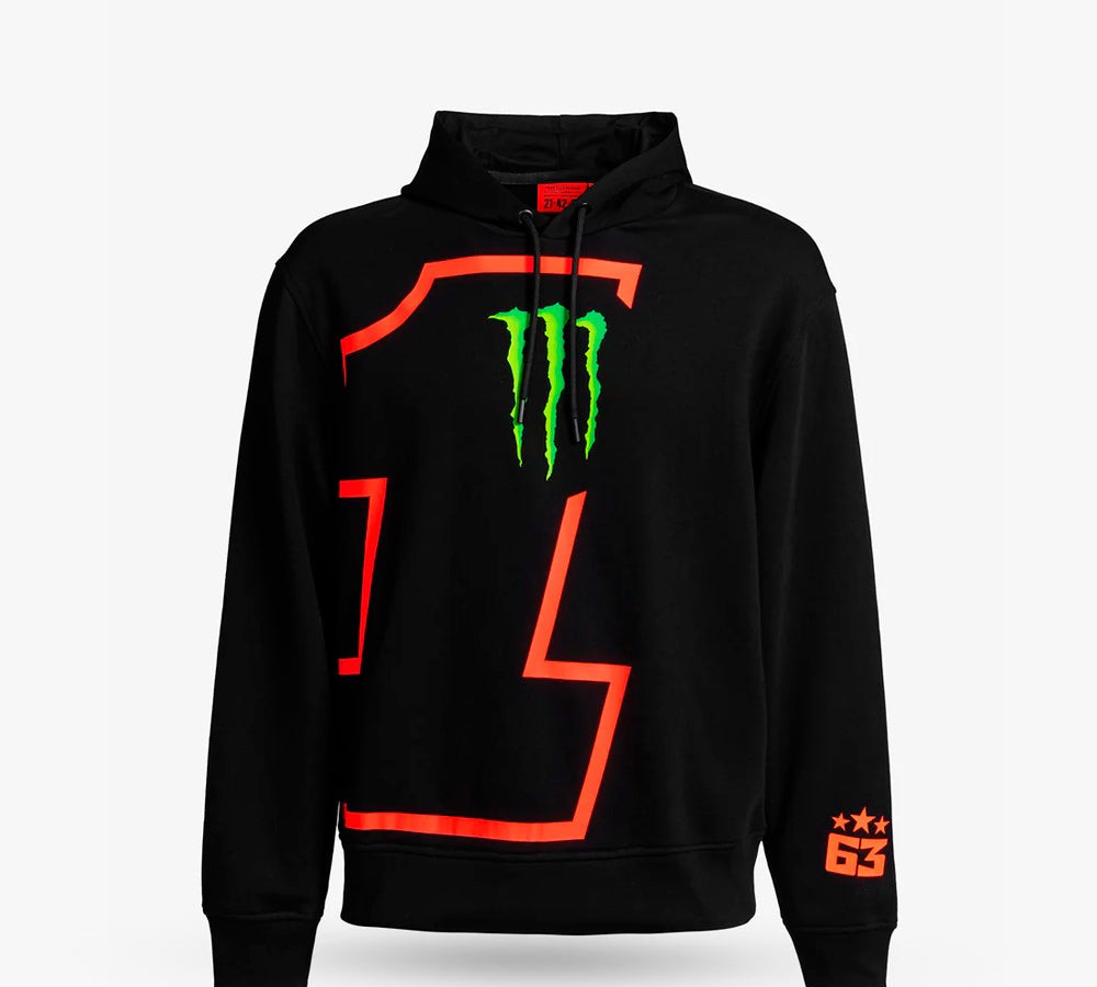 Poleron / Sudadera con capucha Bagnaia Monster Energy "1" | VR46