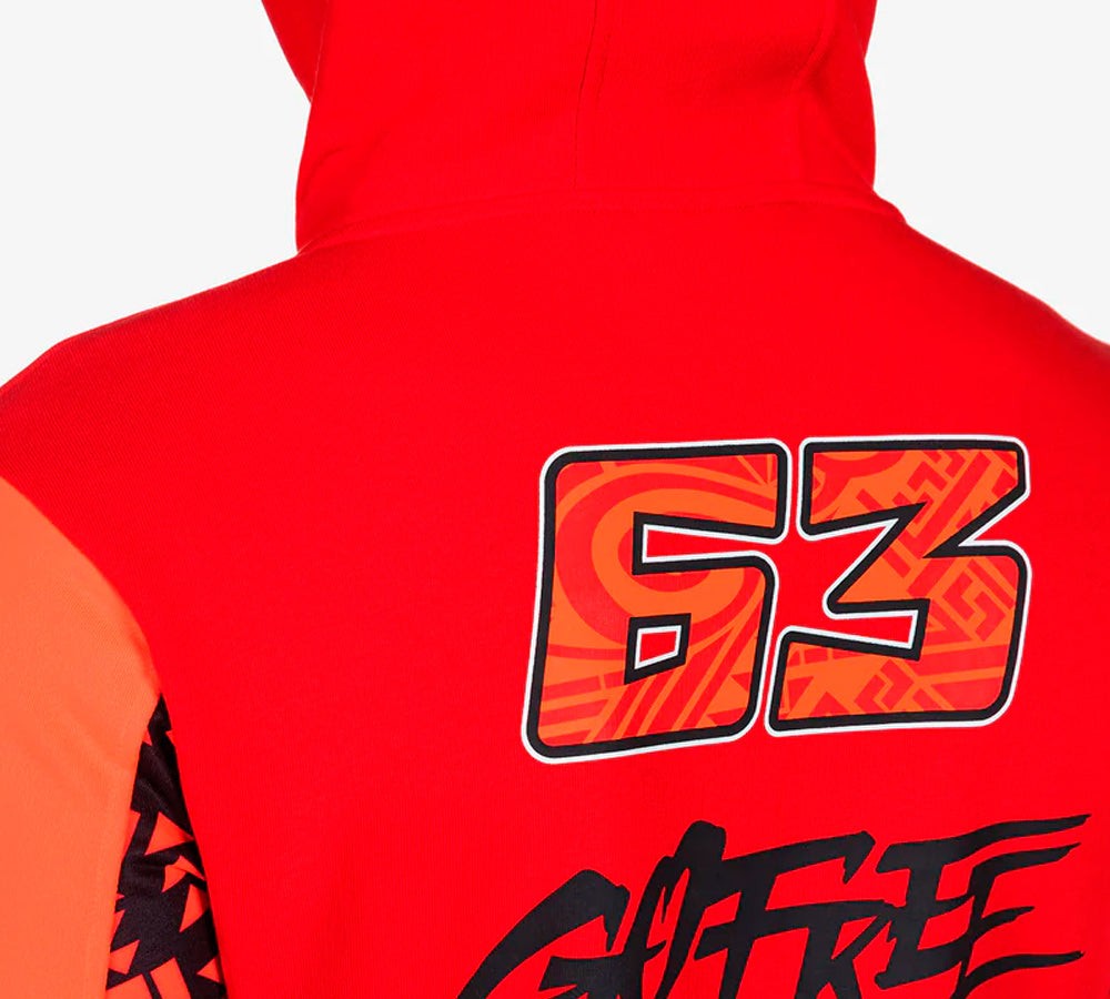 Poleron / Sudadera con capucha y cierre Ducati 63 Bagnaia | VR46