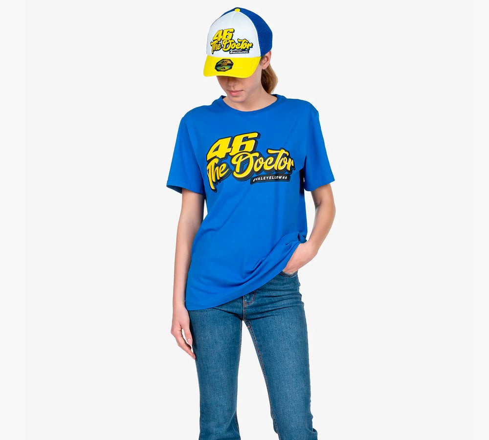 Polera / camiseta unisex @valeyellow46 azul | VR46