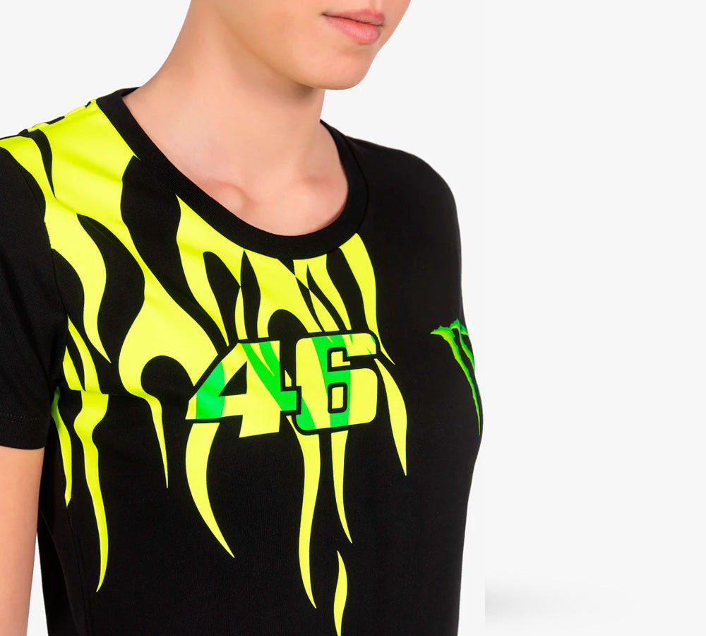 Polera / camiseta de mujer Flames Monster Energy | VR46