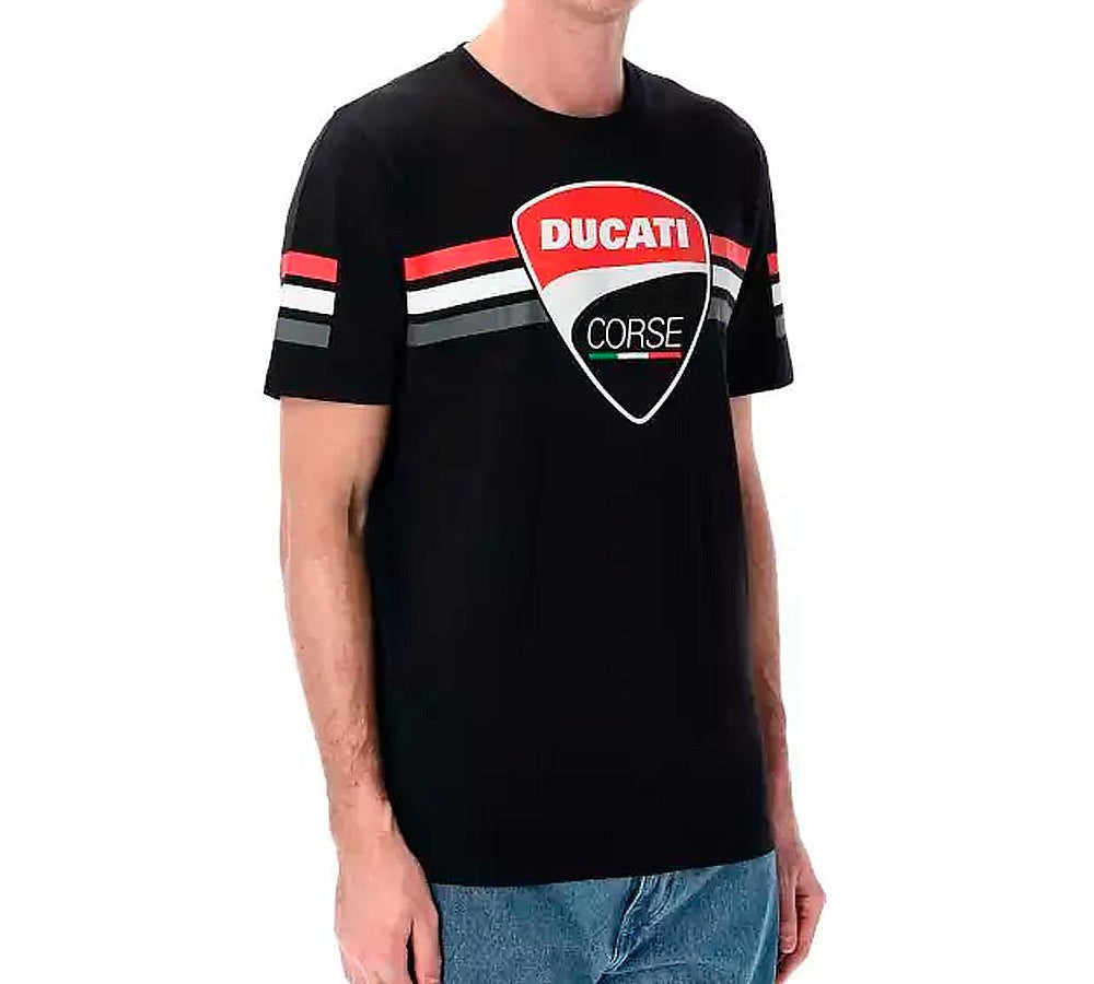 Polera / camiseta Ducati Corse Stripes Badge '25 | GP Racing Apparel