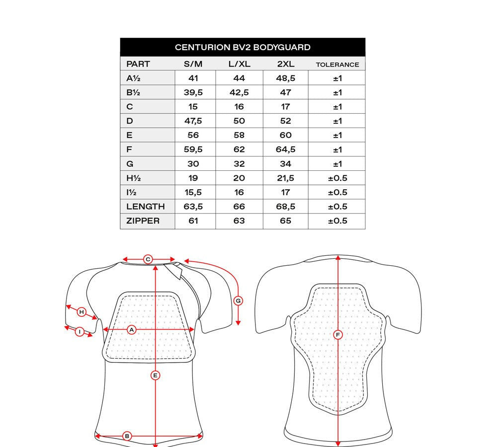 Protector integral manga corta modelo CenturiÃ³n BV2 | UFO Plast